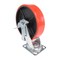 Vestil Polyurethane Swivel With Brake Caster 8 In. Diameter x 2 In. Width 1474 lb Red/Black CST-VE-8X2PU-SWB - alternate 3